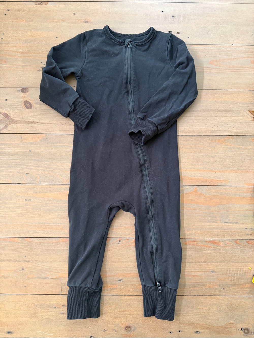 Little Bipsy Black Zip One-Piece Romper - 18-24 Months